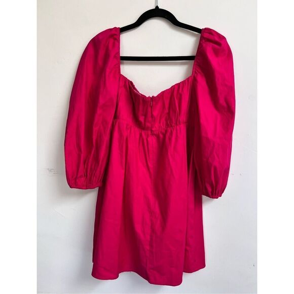 The Reformation Women's Farley Corvette Babydoll Empire Mini Dress Pink Size 2 - Picture 7 of 9